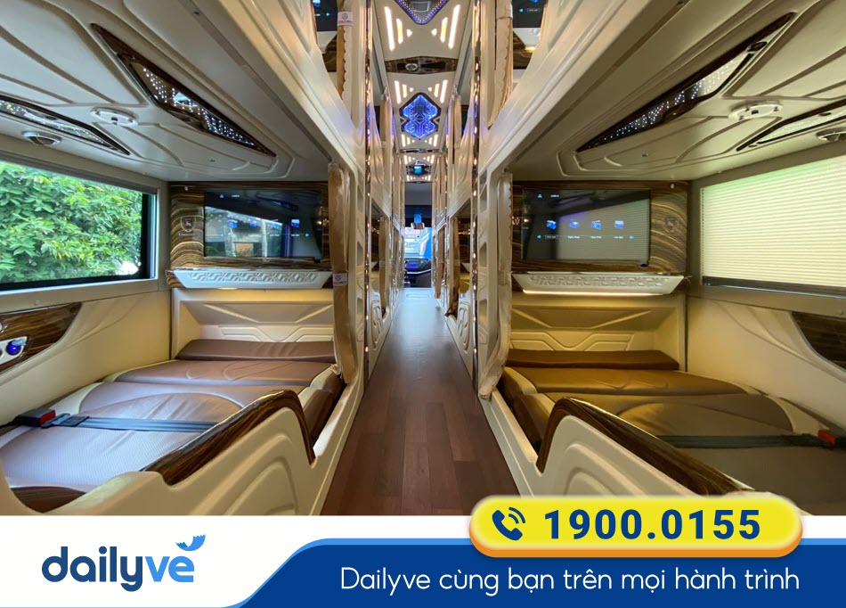 Dòng xe cao cấp của nhà xe Quốc Hoàng Sài Gòn - Đồng Tháp