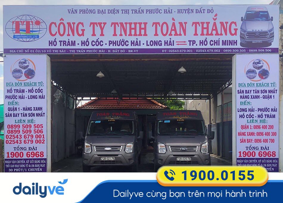 Văn phòng nhà xe Toàn Thắng tại Phước Hải - Bà Rịa Vũng Tàu