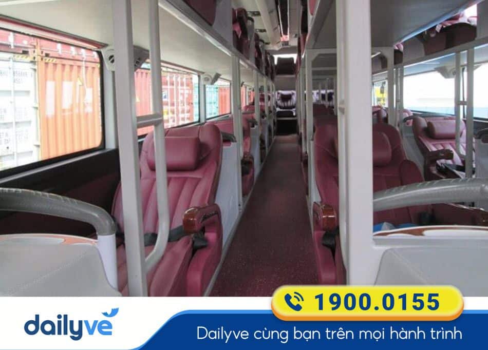 Dòng xe giường nằm 46 chỗ của nhà xe Thanh Nguyên Trà Cú - Sài Gòn
