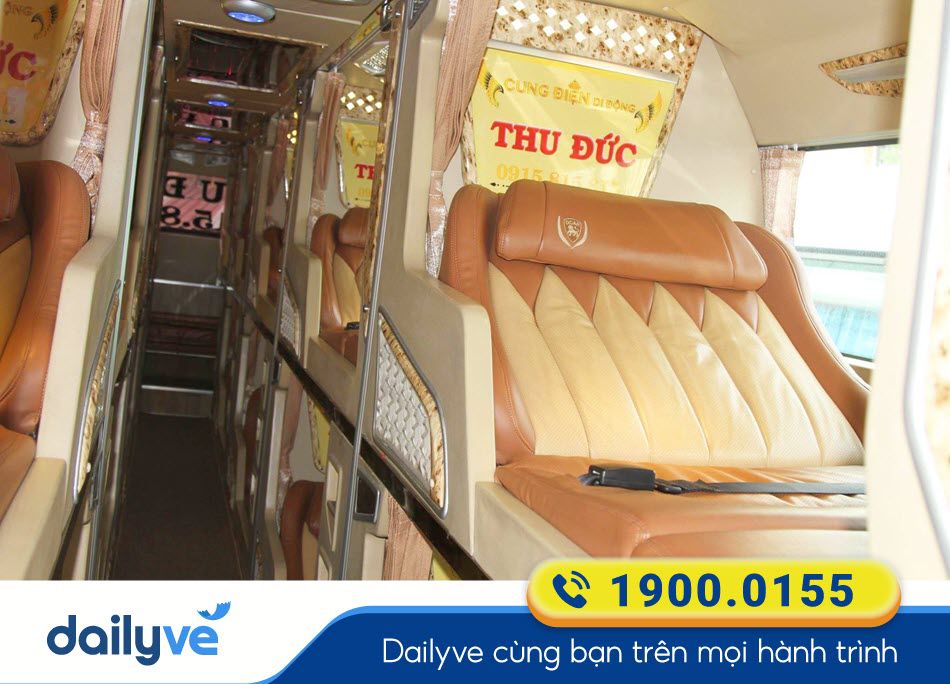 Dòng xe Limousine 20 phòng sang trọng của nhà xe Thu Đức đi Buôn Ma Thuột