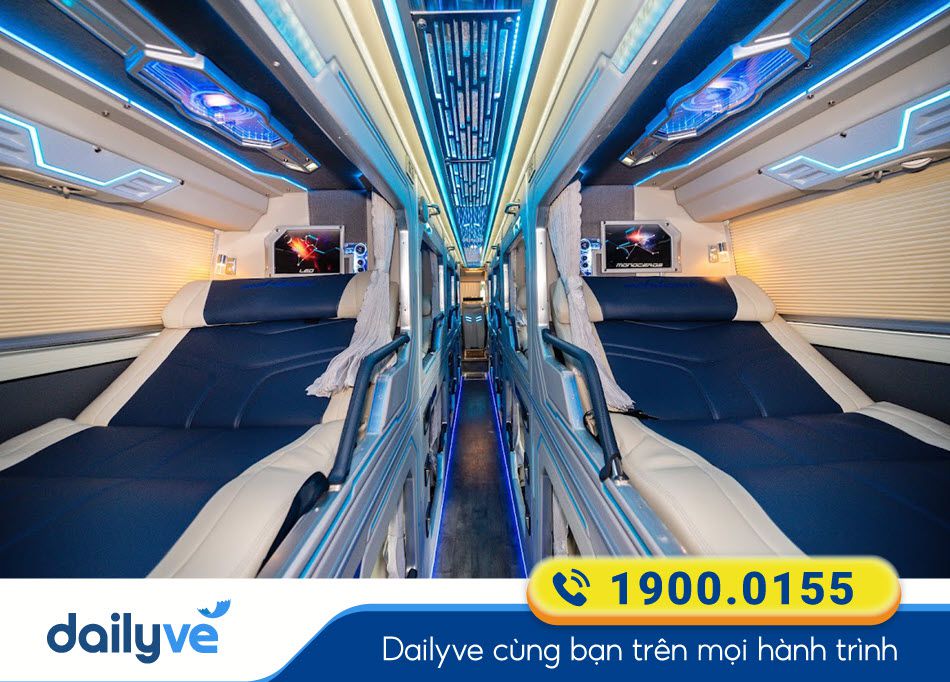 Dòng xe Limousine 21 phòng hiện đại của xe khách Trọng Minh
