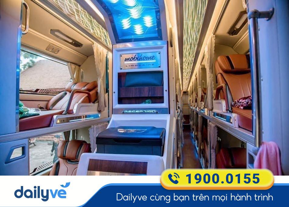 Thiết kế sang trọng dòng xe Luxury 34 phòng của xe khách Bốn Luyện