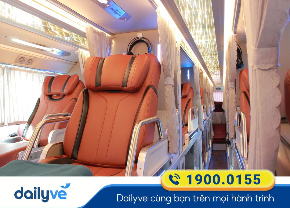 Tiện ích dòng xe Limousine 34 phòng của xe Xuân Phúc Bình Định