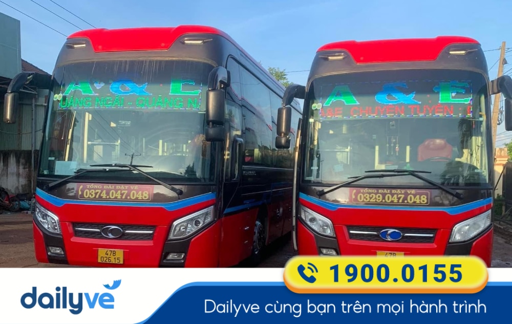 Nhà xe A&E Travel tuyến Pleiku Gia Lai đi Đà Nẵng