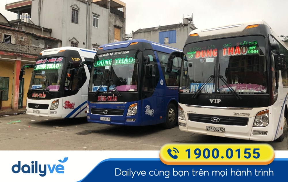 Nhà xe Dũng Thảo tuyến Nghĩa Lộ Yên Bái đi Bến xe Mỹ Đình