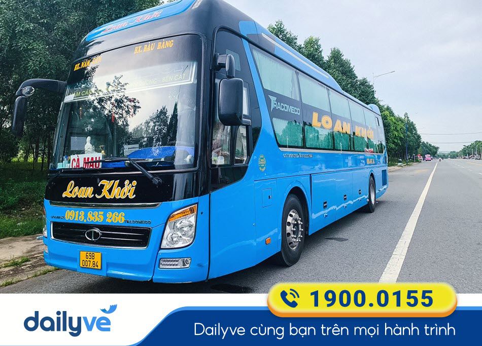 Nhà xe Loan Khởi Bình Dương đi Cà Mau