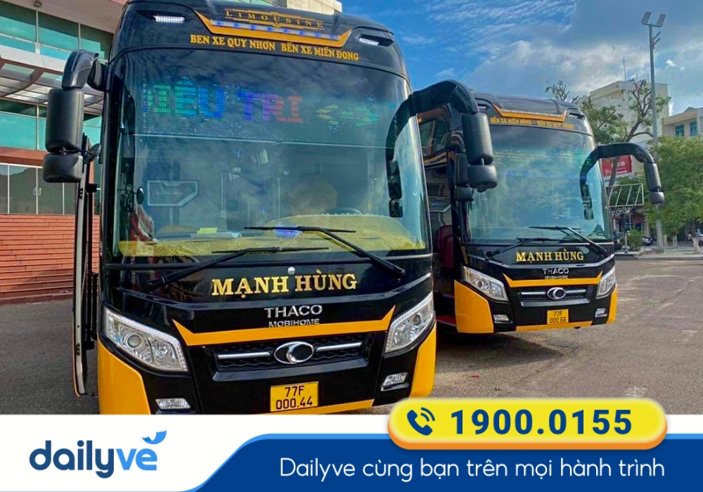 Nhà xe Mạnh Hùng tuyến Bình Định đi Sài Gòn