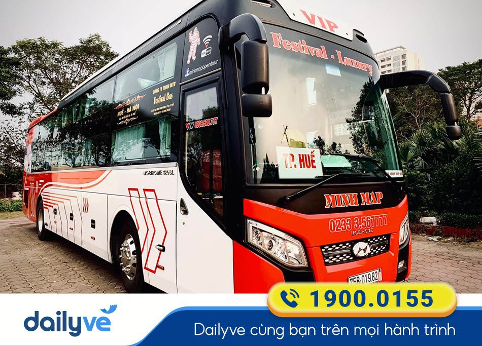 Nhà xe Minh Mập Hà Nội đi Huế chất lượng cao