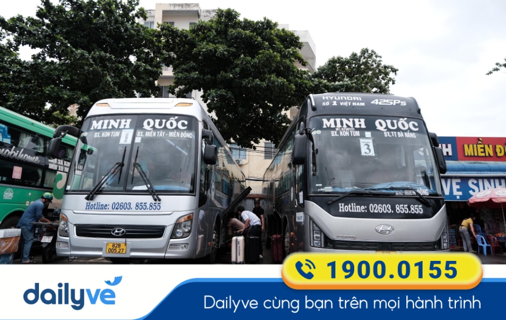 Nhà xe Minh Quốc tuyến Sài Gòn đi Kon Tum