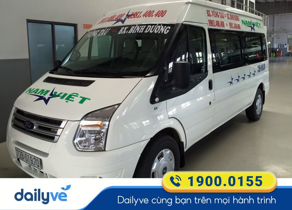 Nhà xe Nam Việt Vũng Tàu đi Bình Dương