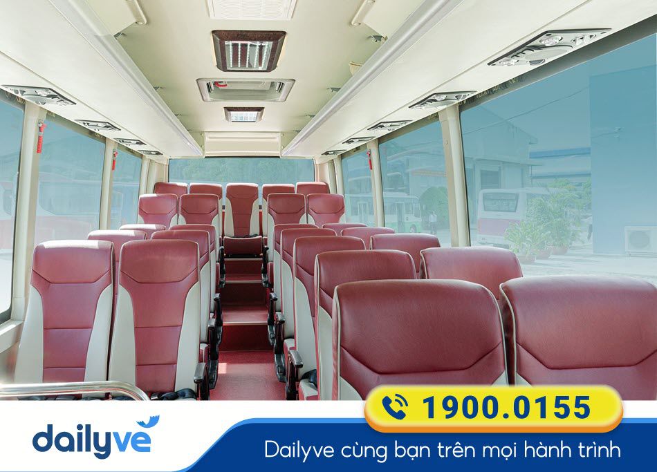 Nội thất xe ghế ngồi của nhà xe Phú Vĩnh Long