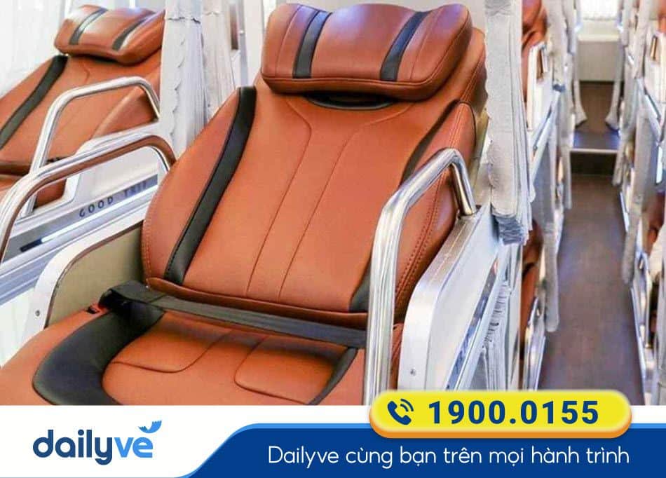 Nội thất xe Limousine 36 phòng của nhà xe Phương Hồng Linh Đắk Nông