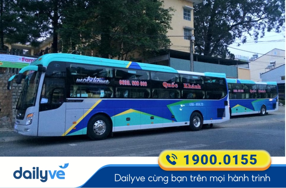 Nhà xe Quốc Khánh tuyến Đà Nẵng đi Đà Lạt