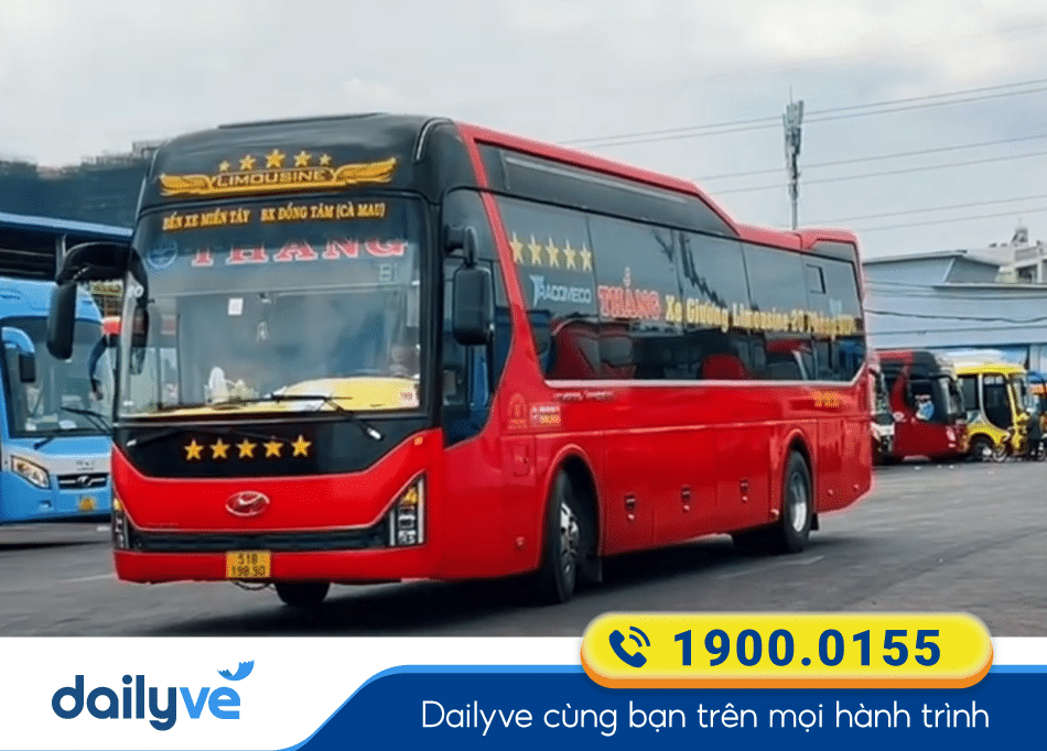 Nhà xe Thắng Sài Gòn đi Cà Mau