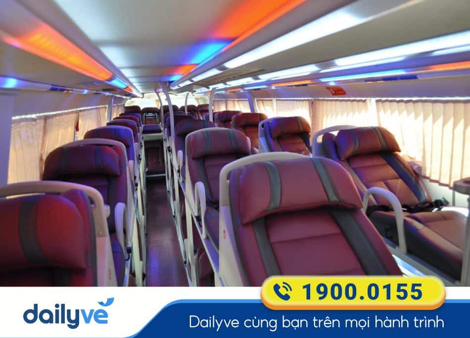 Dòng xe giường nằm 40 chỗ của nhà xe Thuận Hưng Bến Tre