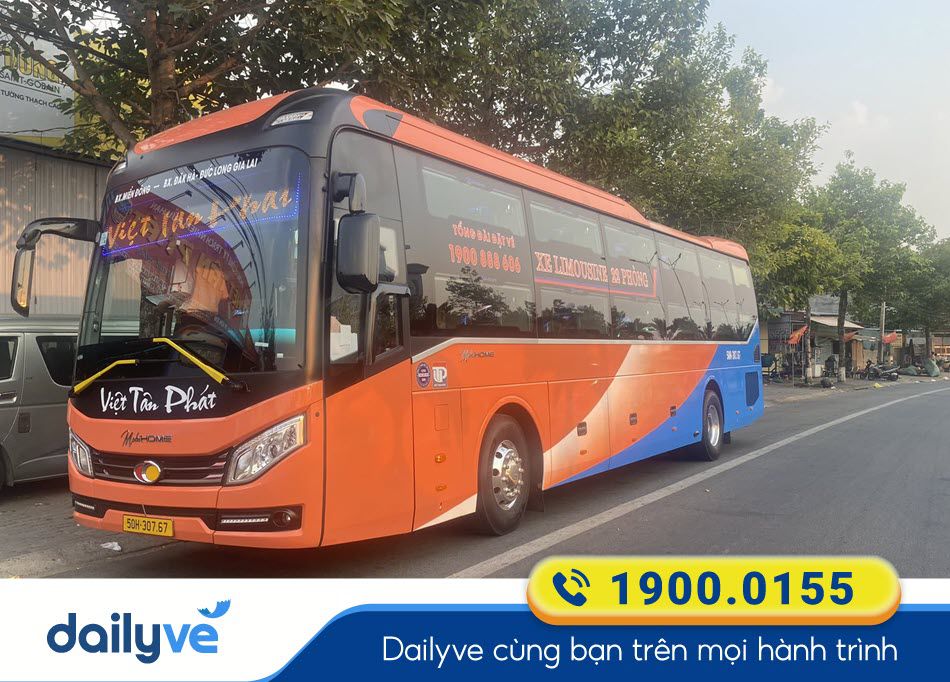 Nhà xe Việt Tân Phát Sài Gòn đi Gia Lai
