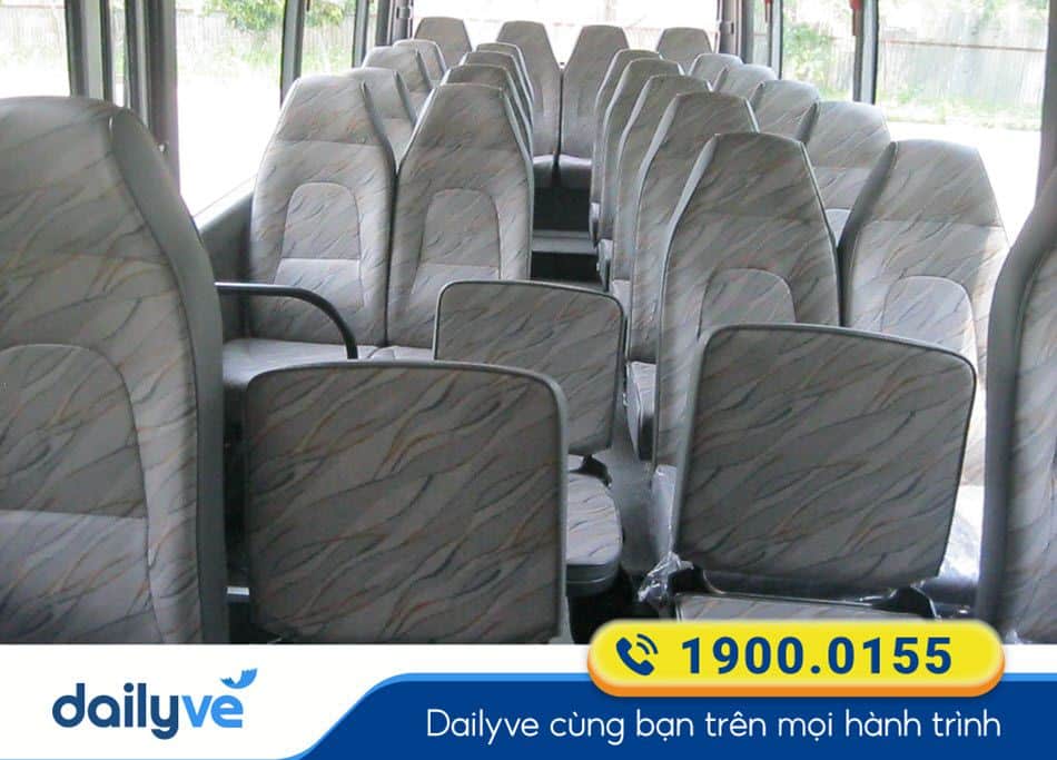 Nội thất xe ghế ngồi 30 chỗ của nhà xe Phương Huy Đắk Lắk