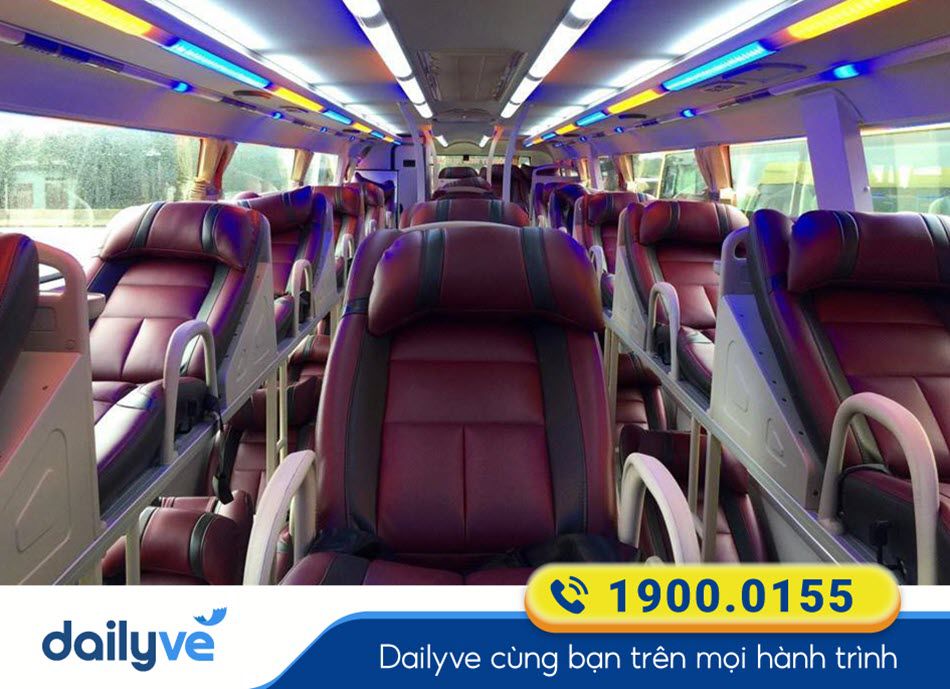 Nội thất xe giường nằm 46 chỗ của nhà xe Vạn Lục Tùng