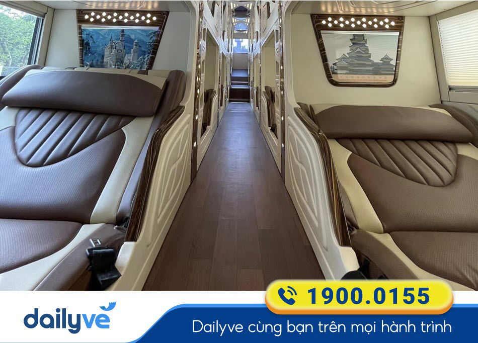 Dòng xe Limousine 24 phòng của xe Quang Nghị Hà Giang - Hà Nội