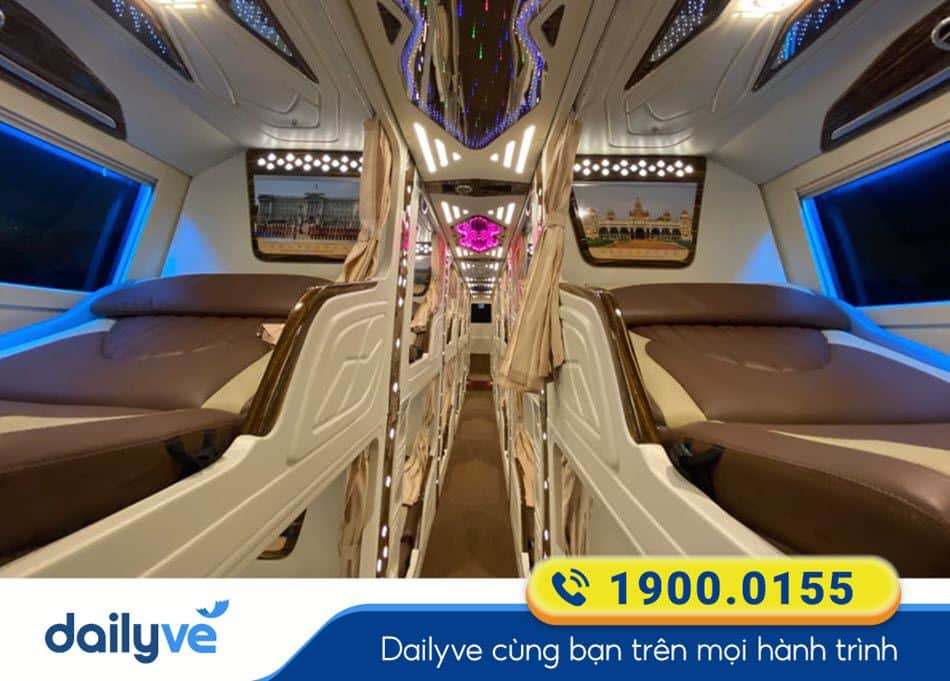 Nội thất xe Limousine 24 phòng của nhà xe Thanh Ly