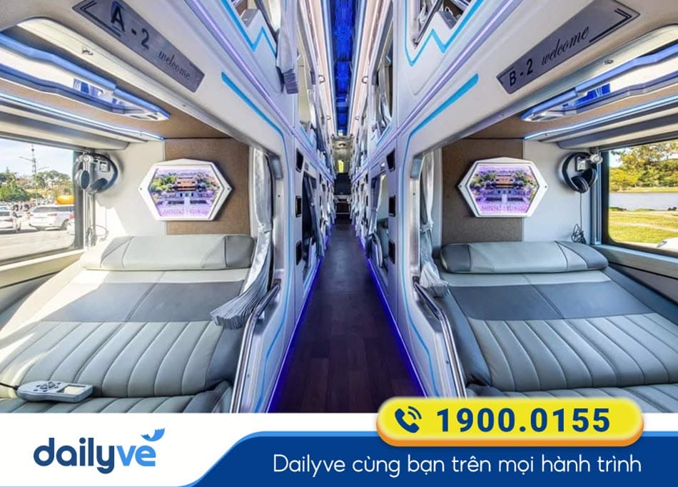 Nội thất xe Limousine 24 phòng của nhà xe Thanh Thủy 