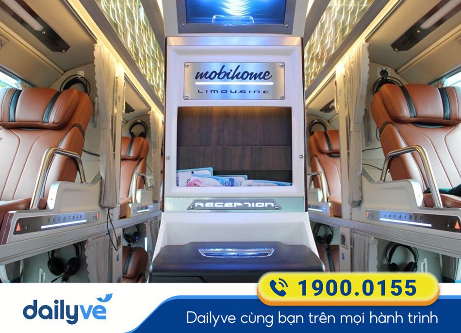 Dòng xe Limousine 34 phòng của nhà xe Tân Hoàng Anh Ninh Thuận