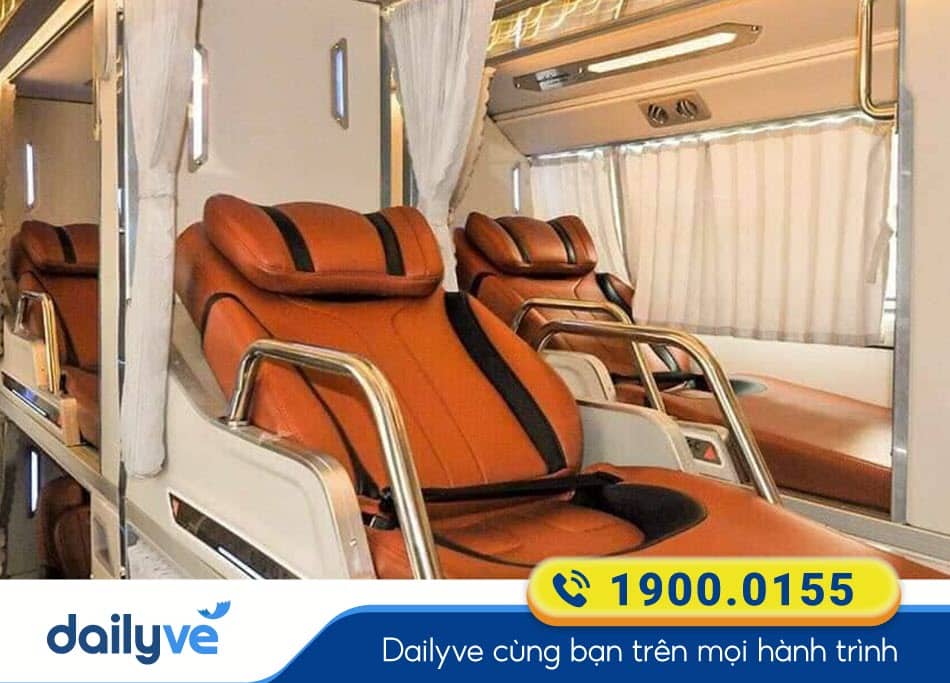 Nội thất xe Limousine 34 phòng của xe khách Thành Ban