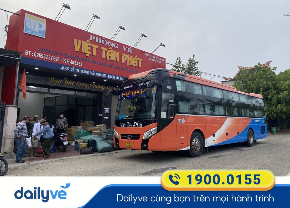 Địa chỉ phòng vé của nhà xe Việt Tân Phát tại An Khê - Gia Lai