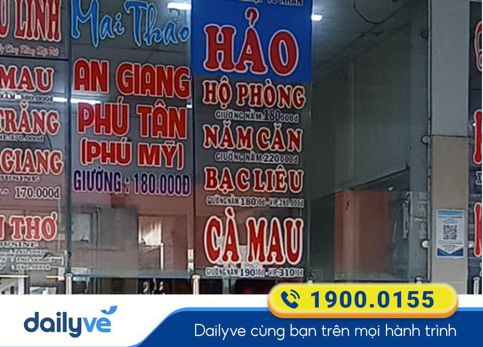 Địa chỉ xe Mai Thảo Tp Hồ Chí Minh - Quầy vé bến xe Miền Tây
