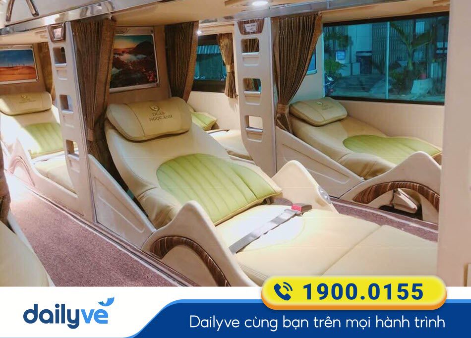 Tiện ích sang trọng của xe Limousine 22 phòng của xe Ngọc Ánh