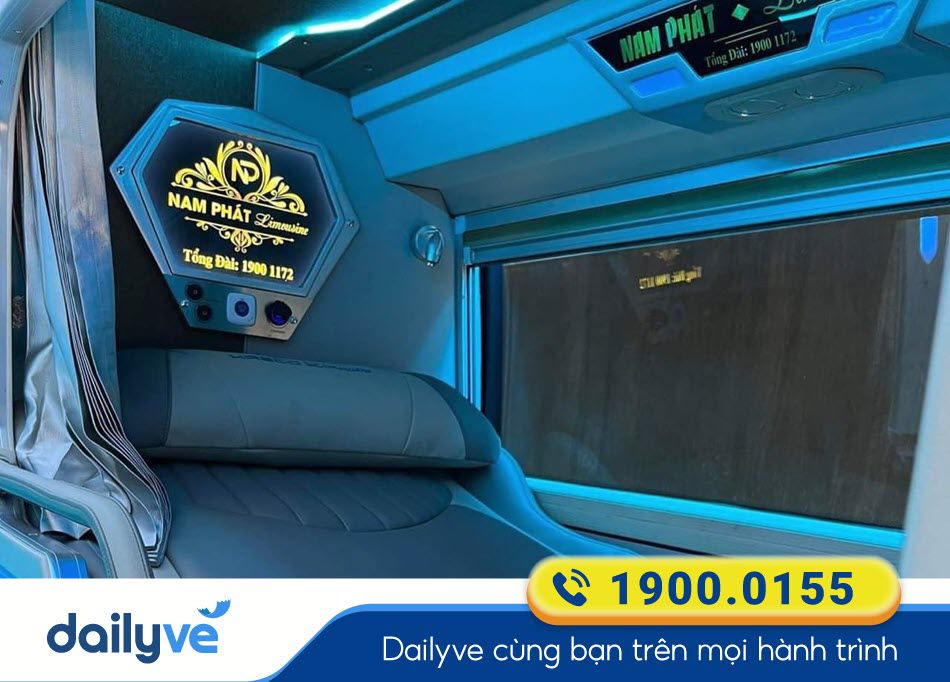 Tiện ích hiện đại xe Limousine 24 phòng đôi của xe Nam Phát Tây Ninh