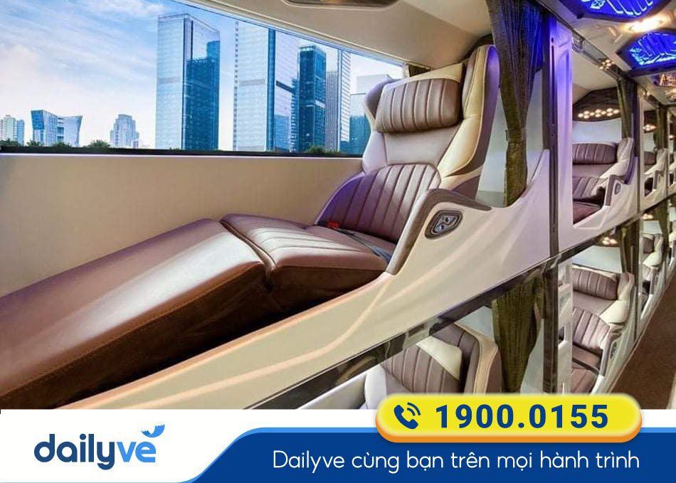 Tiện ích xe Limousine 24 phòng của xe Phúc Thuận Thảo đi Phú Yên