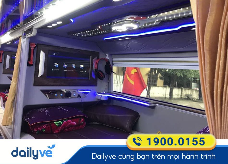 Tiện nghi xe Limousine 24 phòng của xe khách Thanh Hồng Sơn