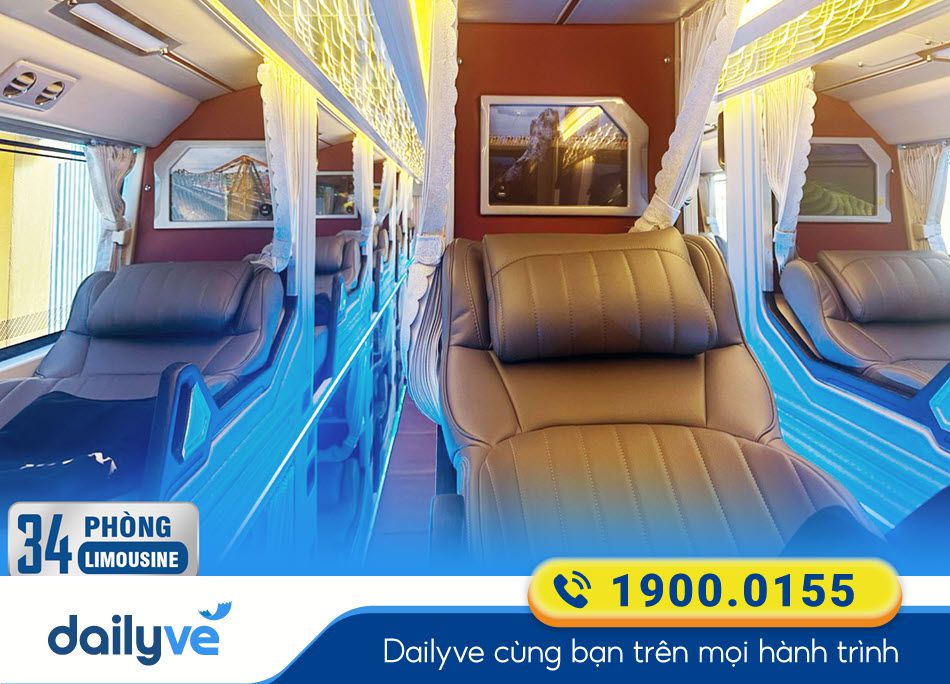 Xe Limousine 34 phòng của nhà xe Tuấn Trung