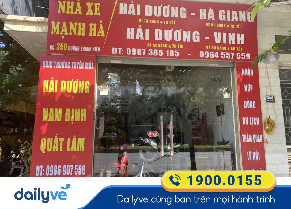 Văn phòng nhà xe Mạnh Hà tại Hải Dương