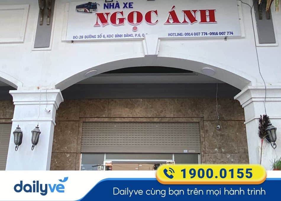 Văn phòng vé của nhà xe Ngọc Ánh tại Sài Gòn