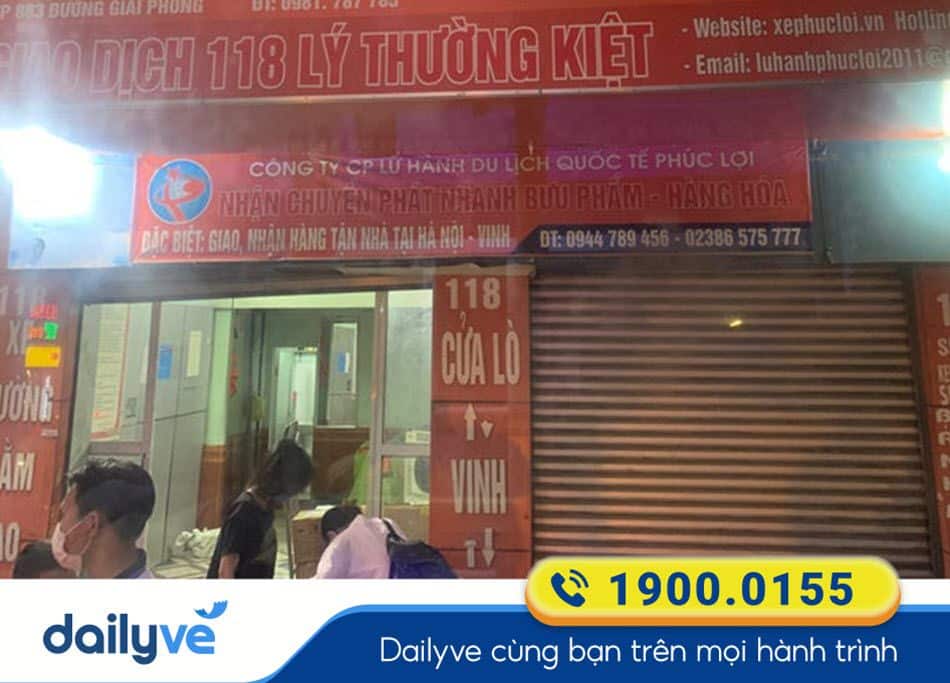 Phòng vé xe Phúc Lợi tại Vinh - Nghệ An