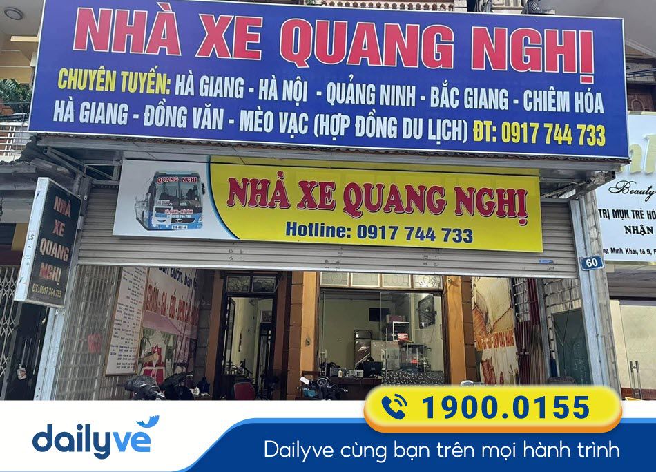 Văn phòng nhà xe Quang Nghị tại Hà Giang