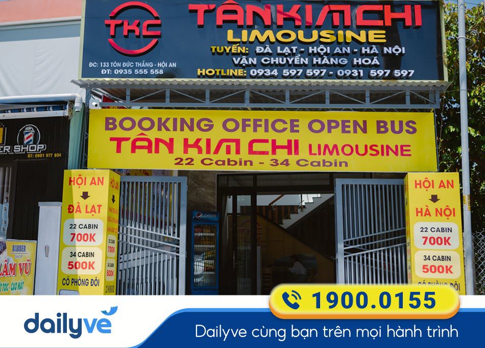 Địa chỉ văn phòng nhà xe Tân Kim Chi Hội An - Quảng Nam