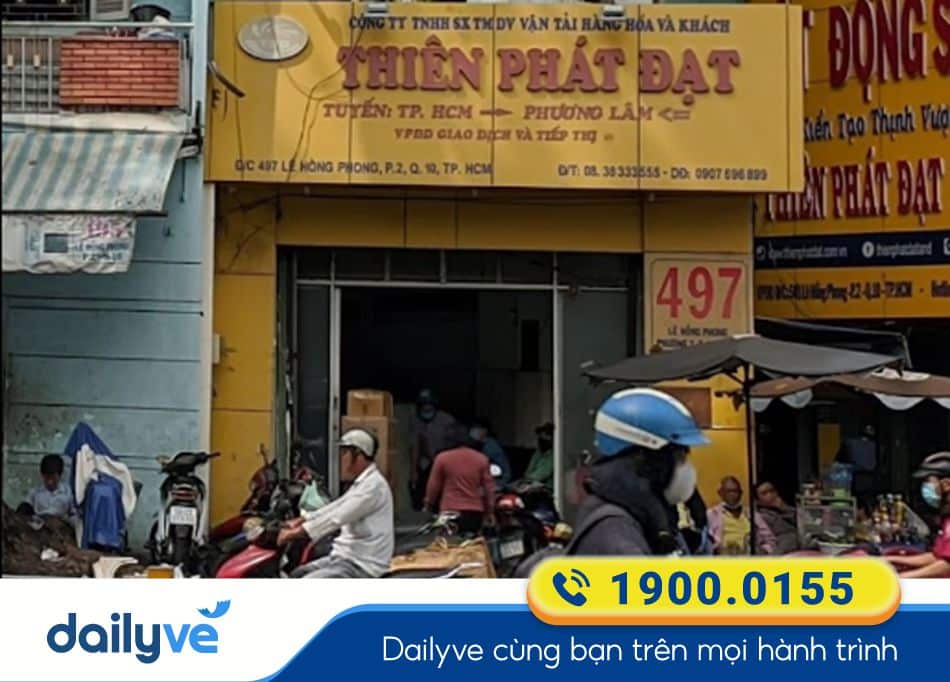 Văn phòng nhà xe Thiên Phát Đạt tại Sài Gòn