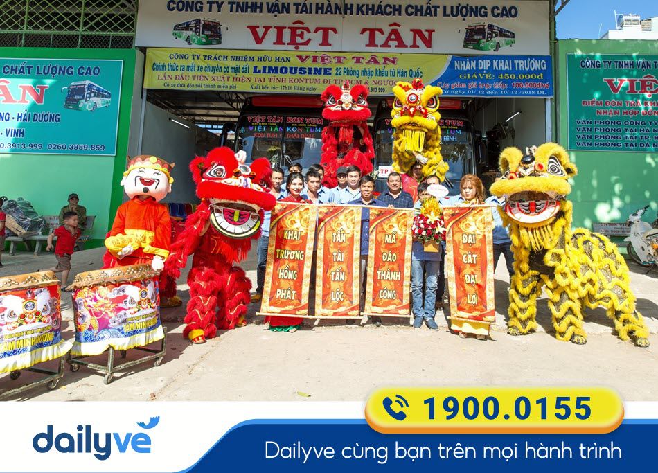 Văn phòng nhà xe Việt Tân tại Kon Tum