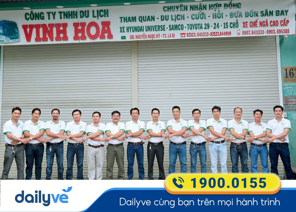 Địa chỉ văn phòng nhà xe Vinh Hoa tại Lagi - Bình Thuận