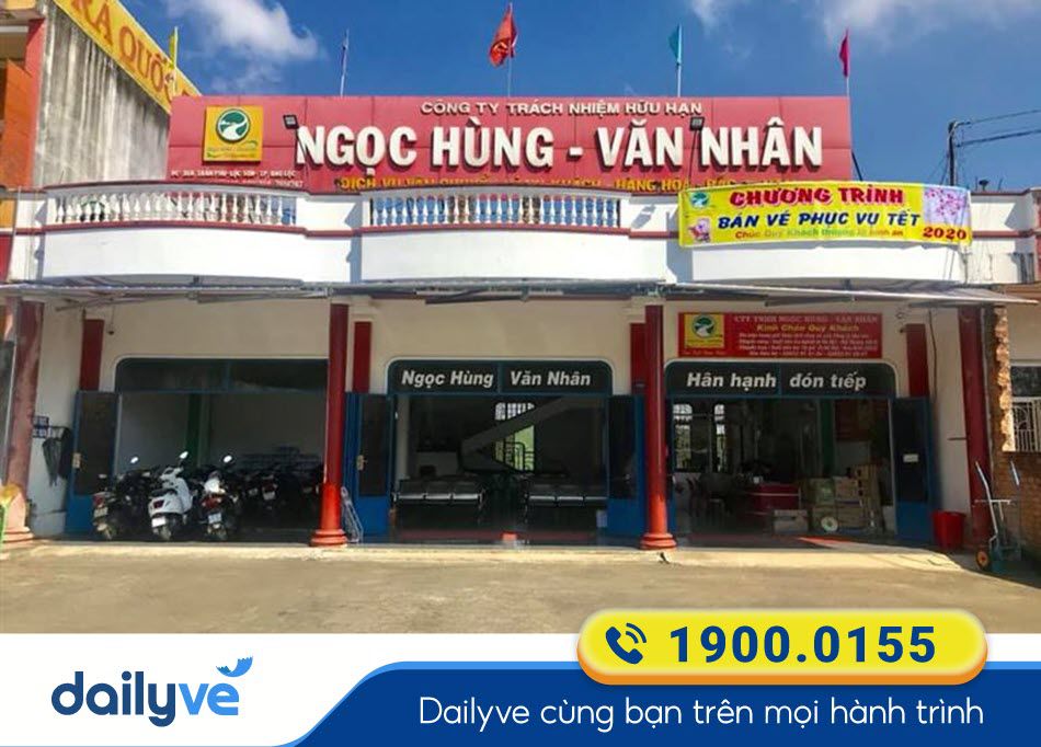 Văn phòng vé của nhà xe Ngọc Hùng Văn Nhân tại Bảo Lộc - Lâm Đồng