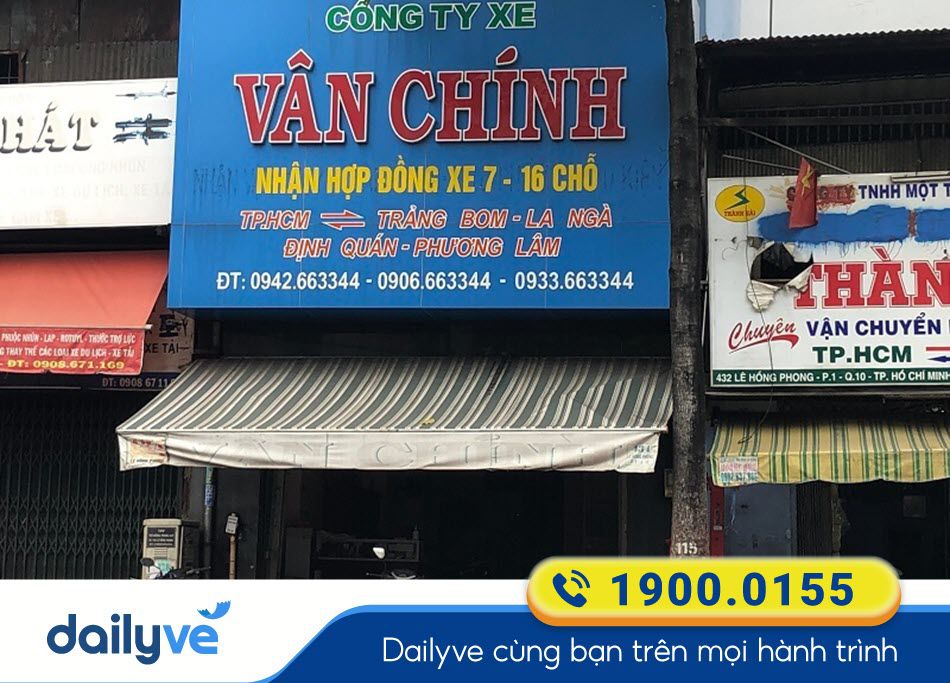 Địa chỉ nhà xe Vân Chính tại Sài Gòn