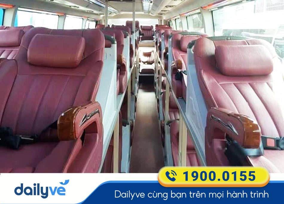 Nội thất xe giường nằm 40 chỗ của nhà xe Thanh Lịch Đà Lạt