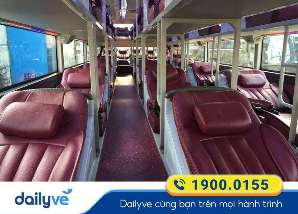 Dòng xe giường nằm 44 chỗ của xe Mai Thảo Sài Gòn - Phú Tân