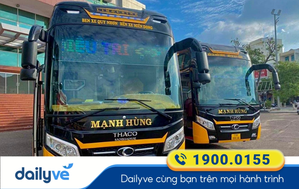 Nhà xe Mạnh Hùng tuyến Quy Nhơn đi Sài Gòn