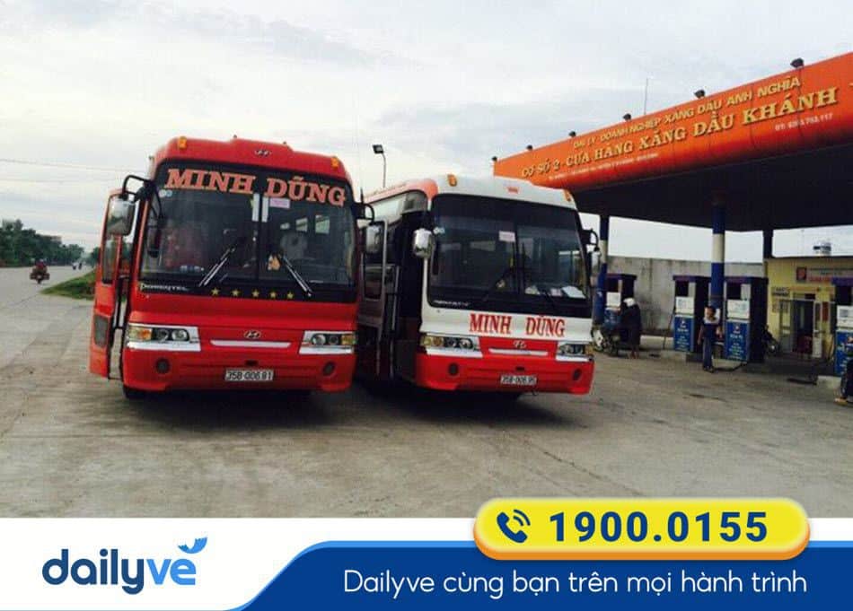 Xe khách Minh Dũng Ninh Bình đi Hà Nội