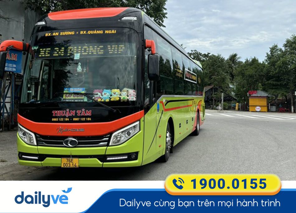 Nhà xe Thuận Tâm Sài Gòn đi Quảng Ngãi