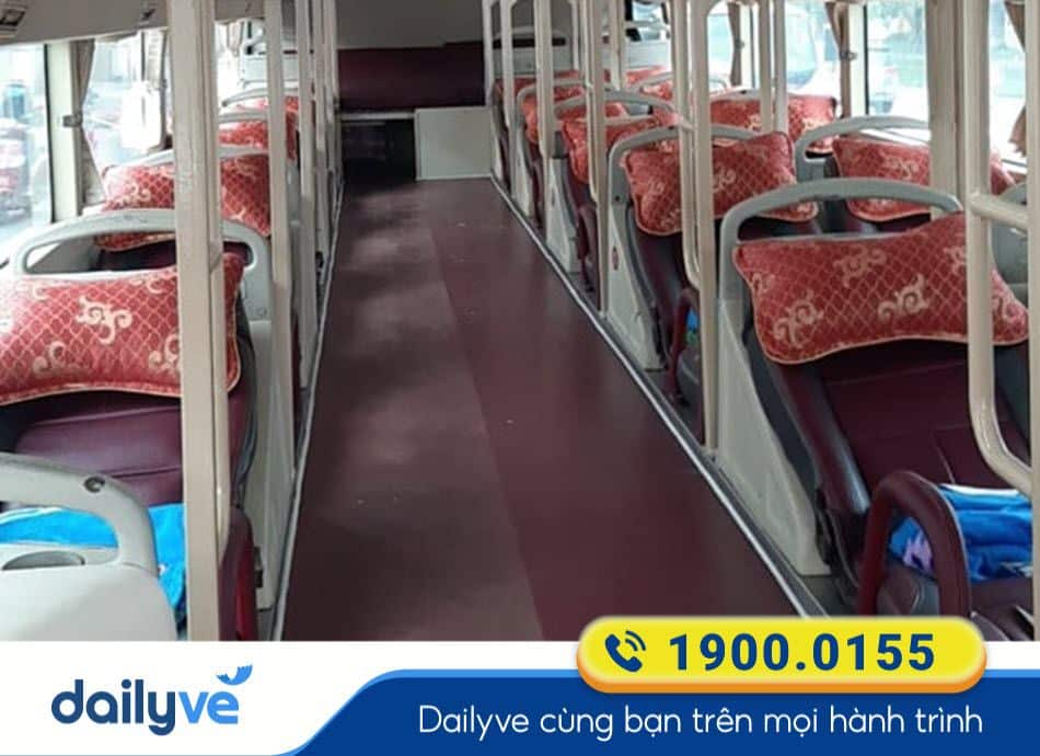 Nội thất xe giường nằm 40 chỗ đời mới của xe khách Út Vân